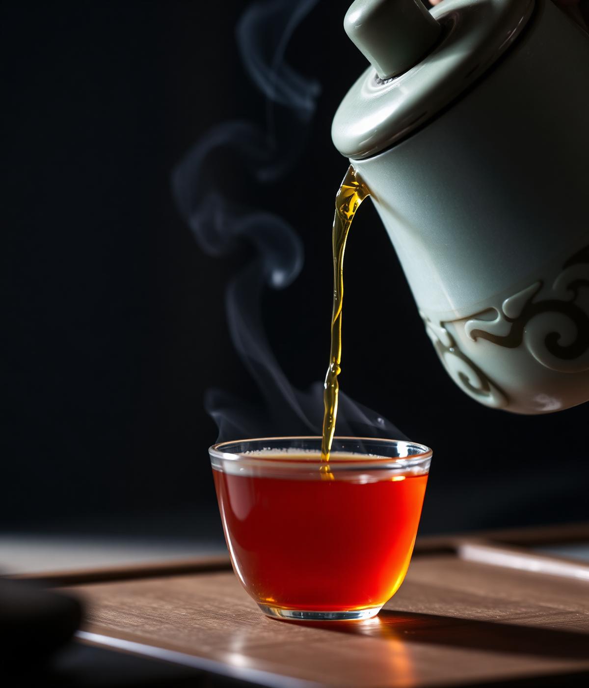 Pouring tea